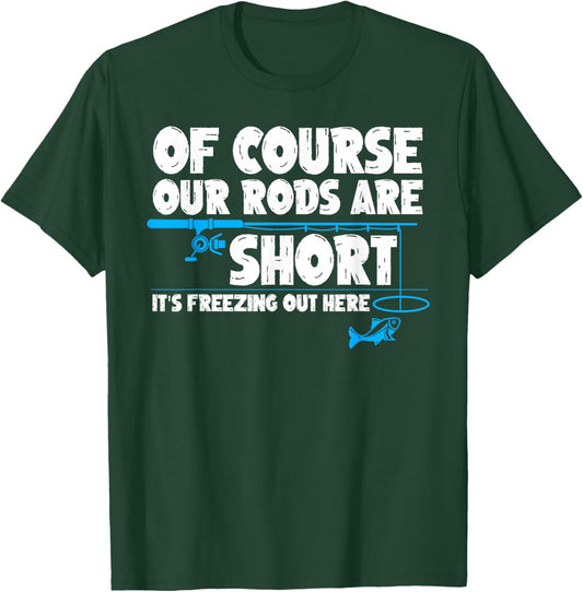 Funny Ice Fishing Art Dad Father Ice Fishing Lover T-Shirt - T-Shirt | Forest