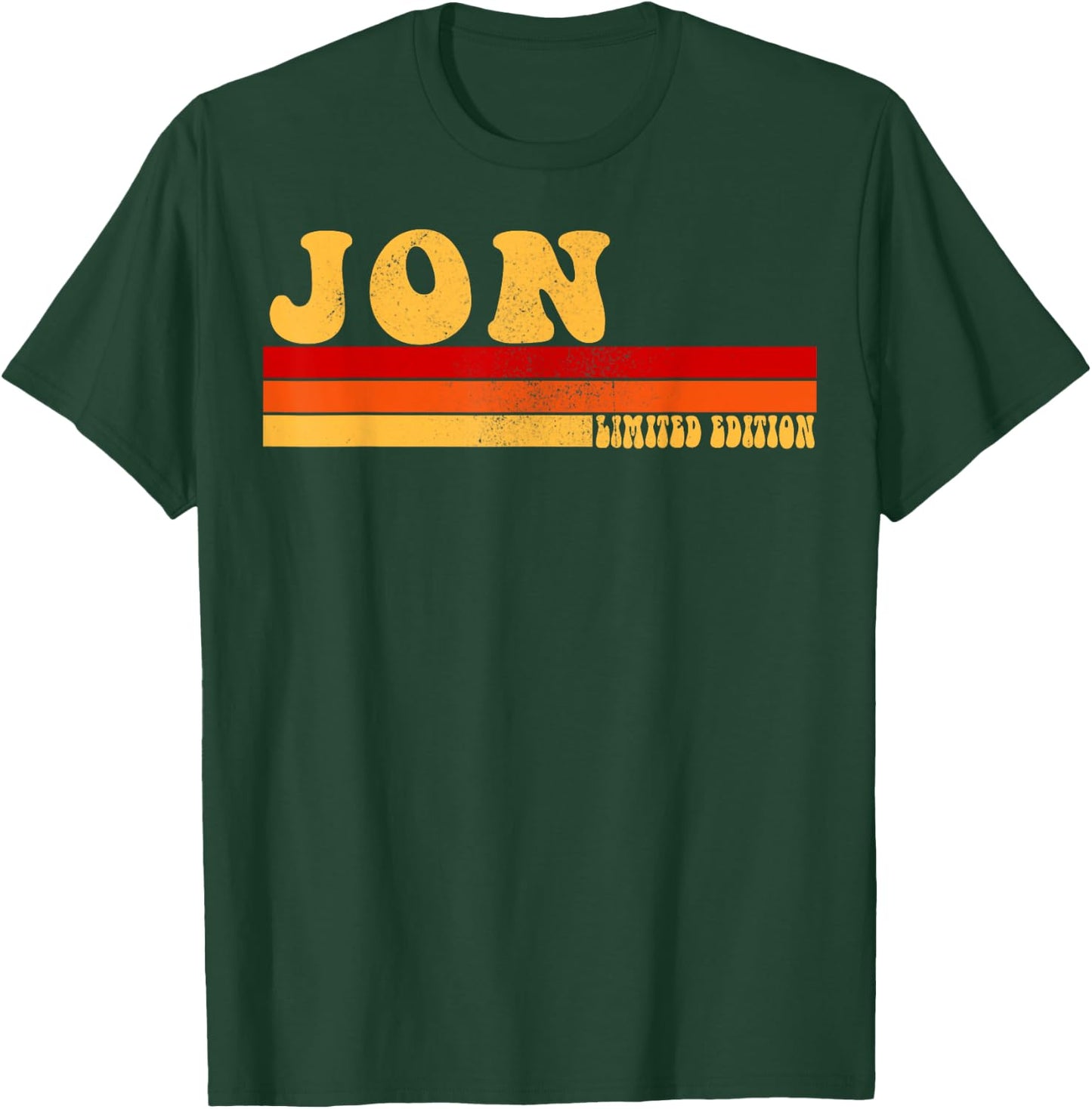 JON Name Personalized Idea Men Retro Vintage JON T-Shirt - T-Shirt | Forest