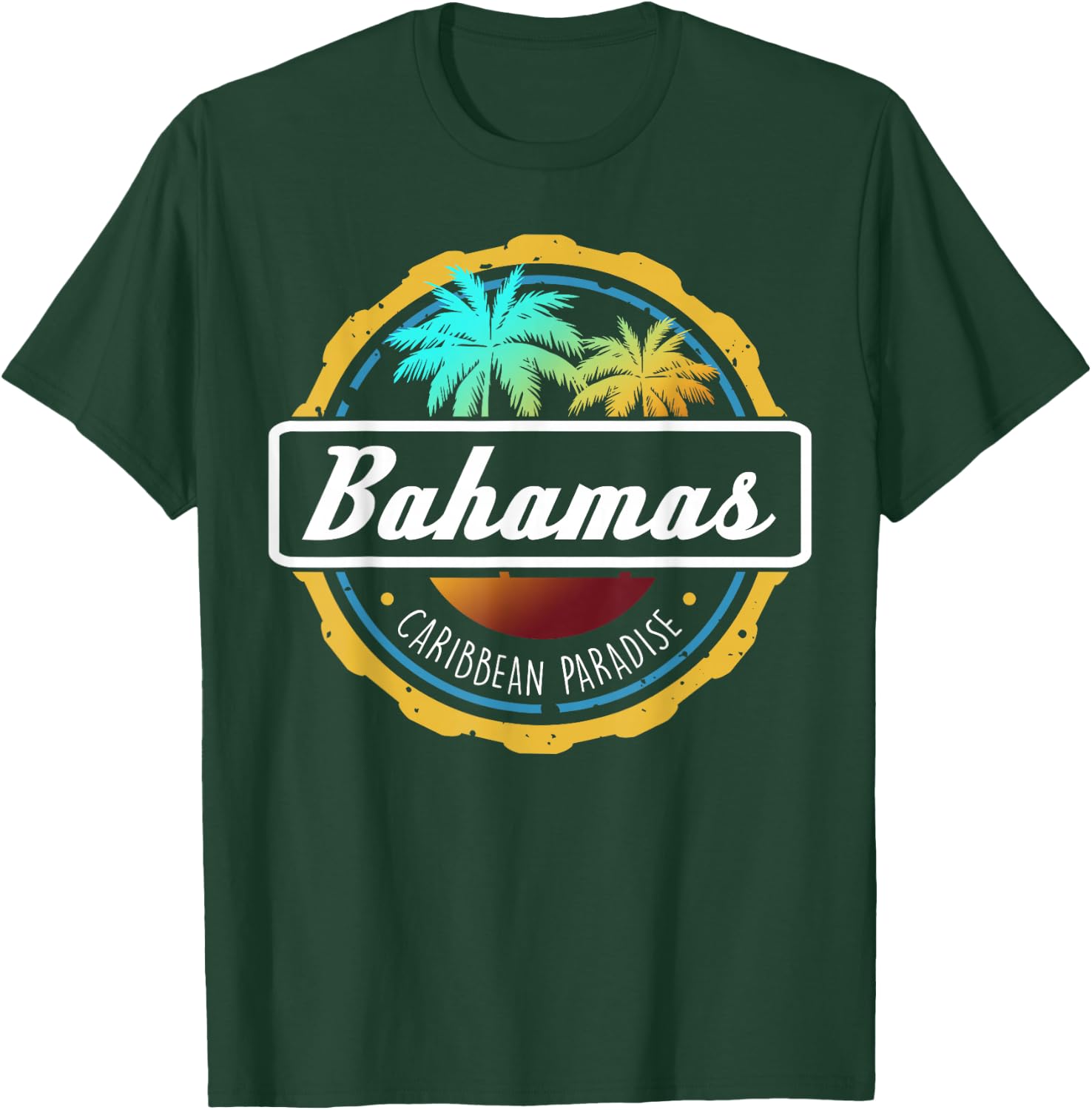 Proud Bahamas Bahamians Flag Gift Design Idea Nassau Design Small T-Shirt - T-Shirt | Forest