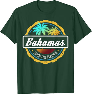 Proud Bahamas Bahamians Flag Gift Design Idea Nassau Design Small T-Shirt - T-Shirt | Forest