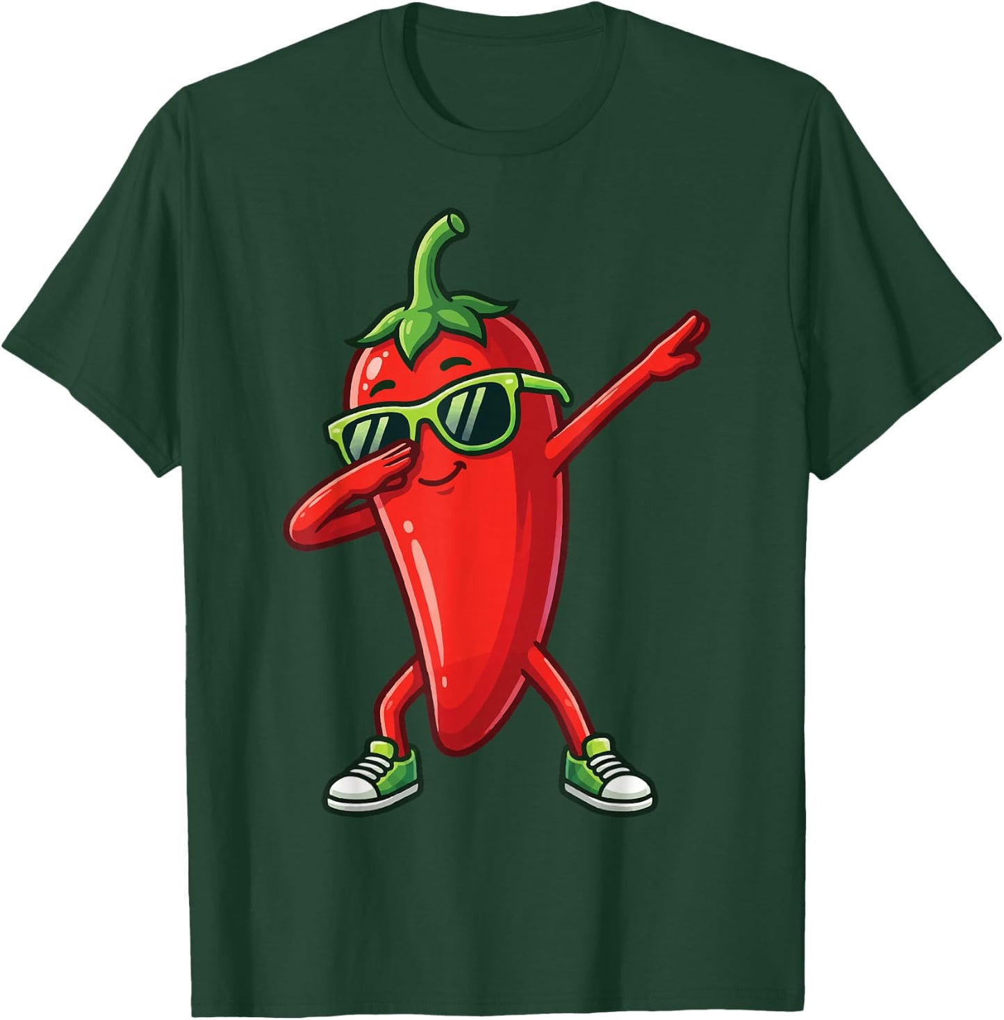 Chili Dabbing Pepper T-Shirt - T-Shirt | Forest