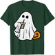 Halloween Ghost Ice Coffee Funny Costume Men Women Kid Youth T-Shirt - T-Shirt | Forest