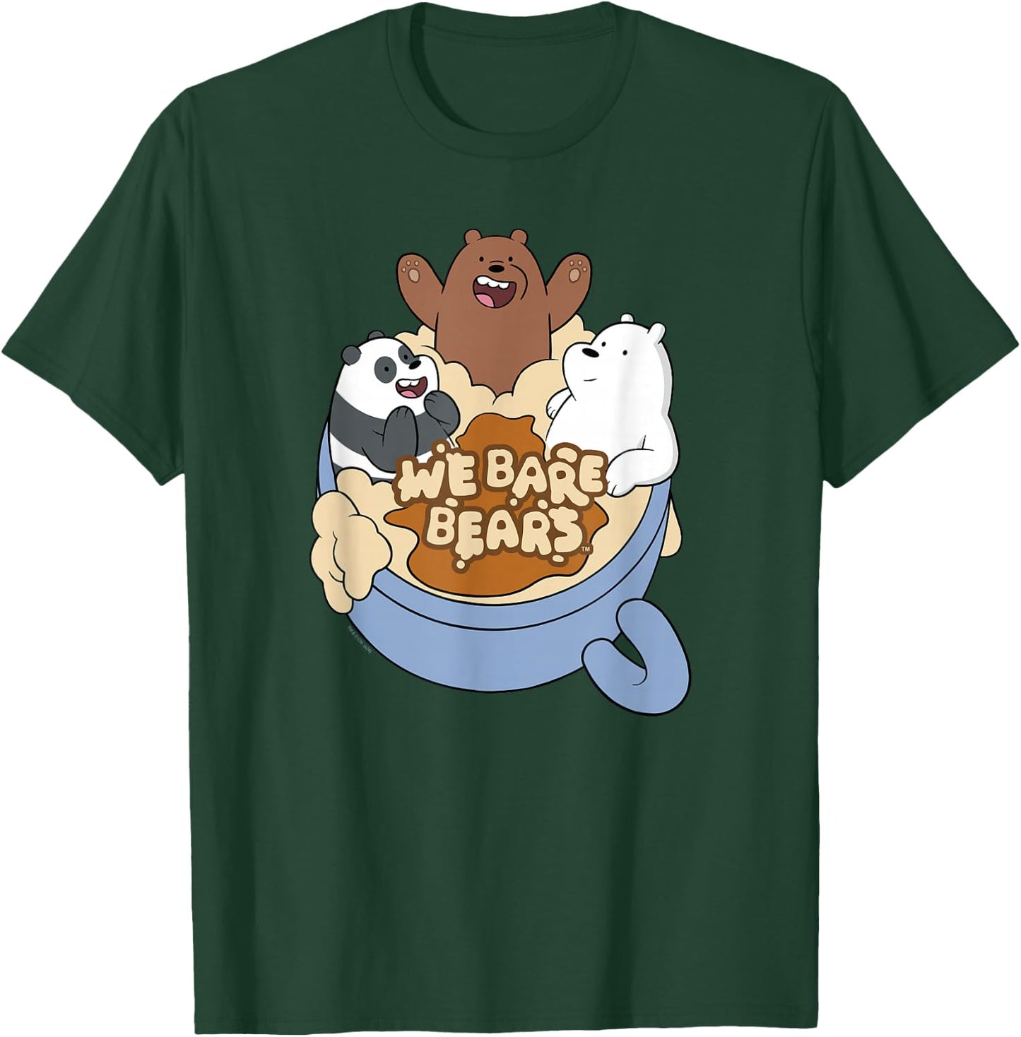 We Bare Bears Full Of Bears Cup Cute Cartoon T-Shirt - T-Shirt | Forest