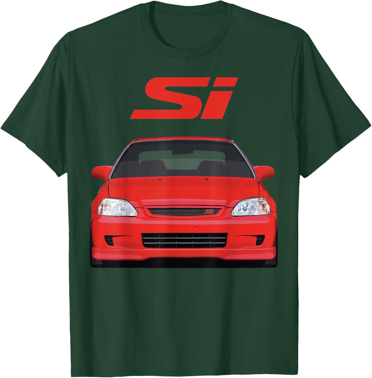 Civic Si JDM Japanese Car T-Shirt - T-Shirt | Forest