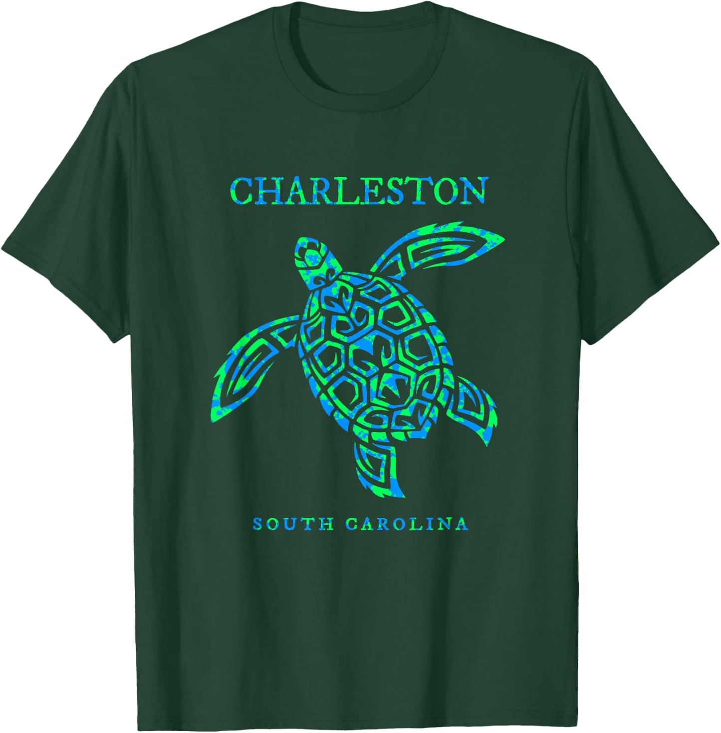 Charleston South Carolina Sea Turtle Boys Girls Souvenir T-Shirt - T-Shirt | Forest