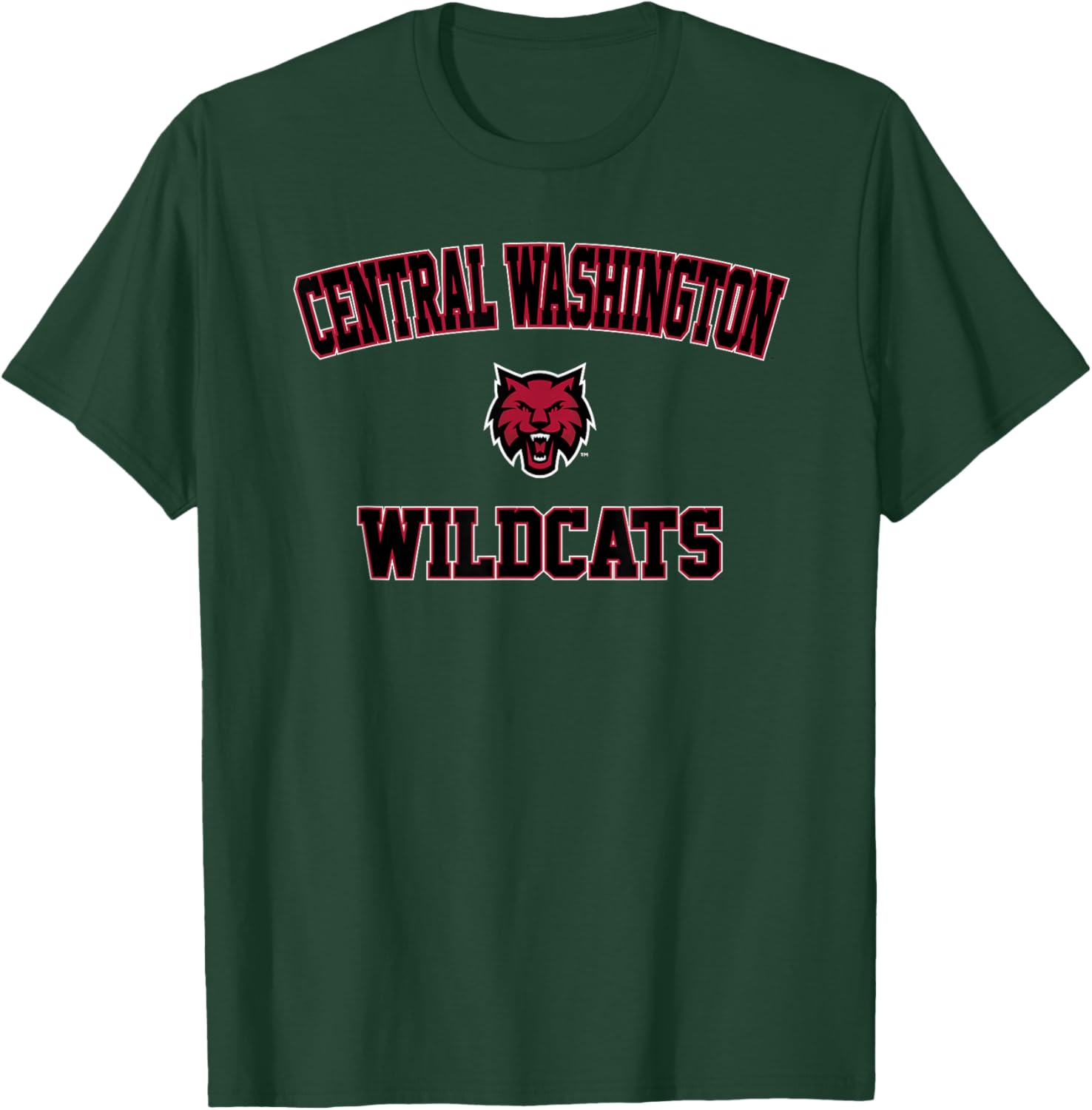 Central Washington University Wildcats Campus Classic T-Shirt - T-Shirt | Forest