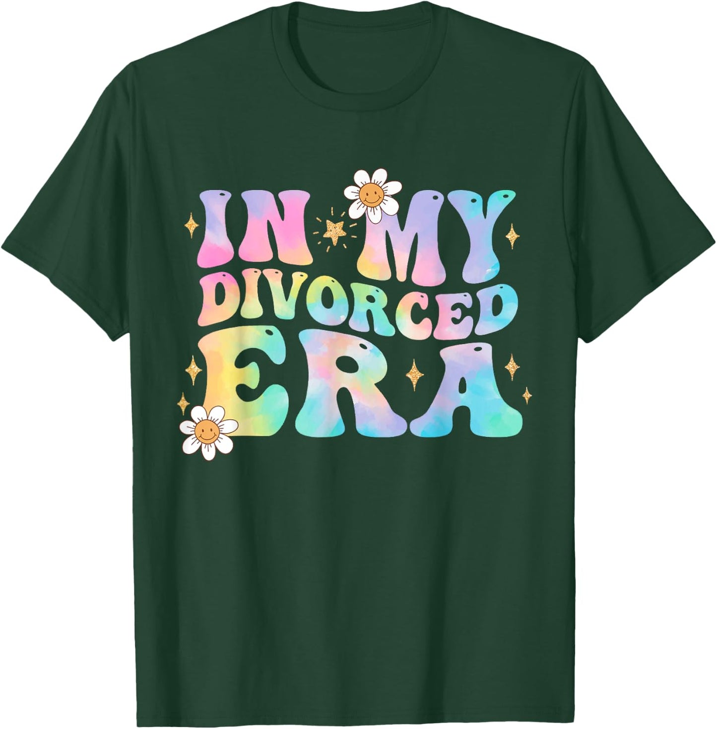 In My Divorced Era Tie Dye Breakup Divorce Party Divorcee T-Shirt - T-Shirt | Forest