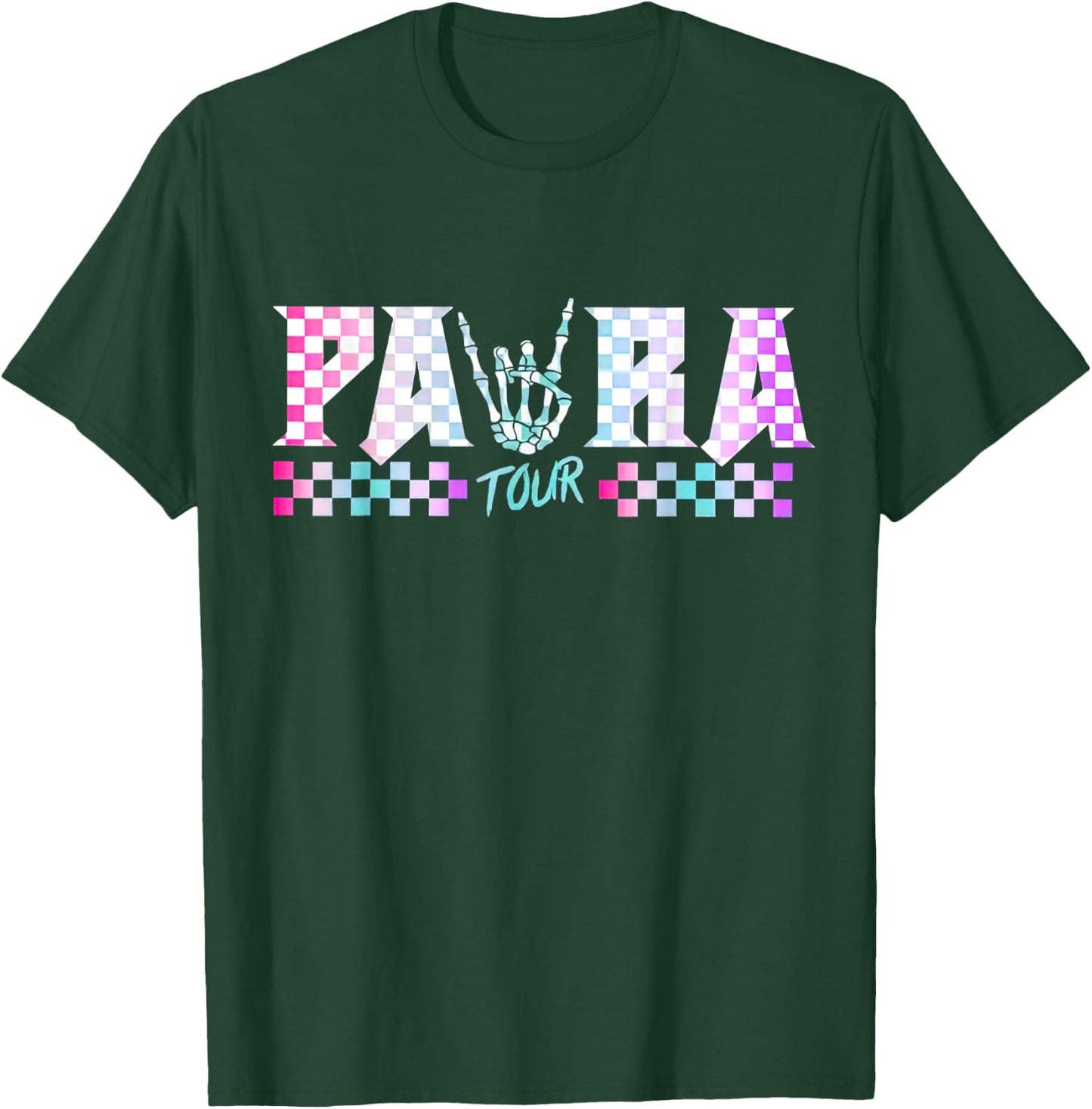Retro Teacher Tour, ABCD Para Tour, Father Front And Back Women T-Shirt - T-Shirt | Forest