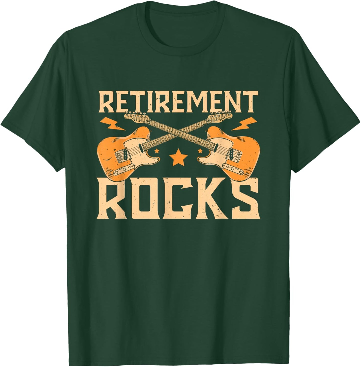 Retirement Rocks Retired Guitar Players T-Shirt - T-Shirt | Forest