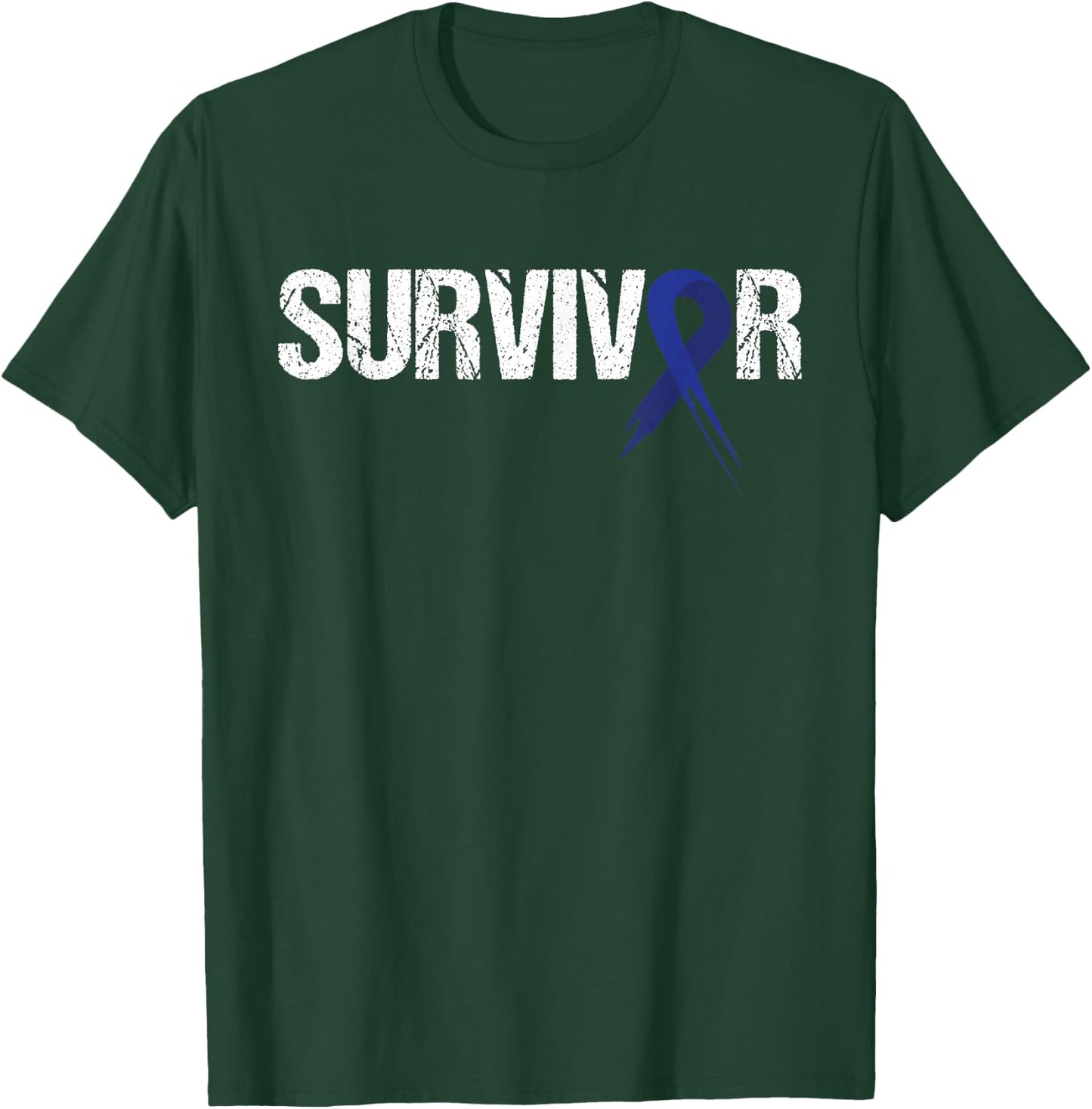 Colon Cancer Survivor Gift Women Find A Cure T-Shirt - T-Shirt | Forest
