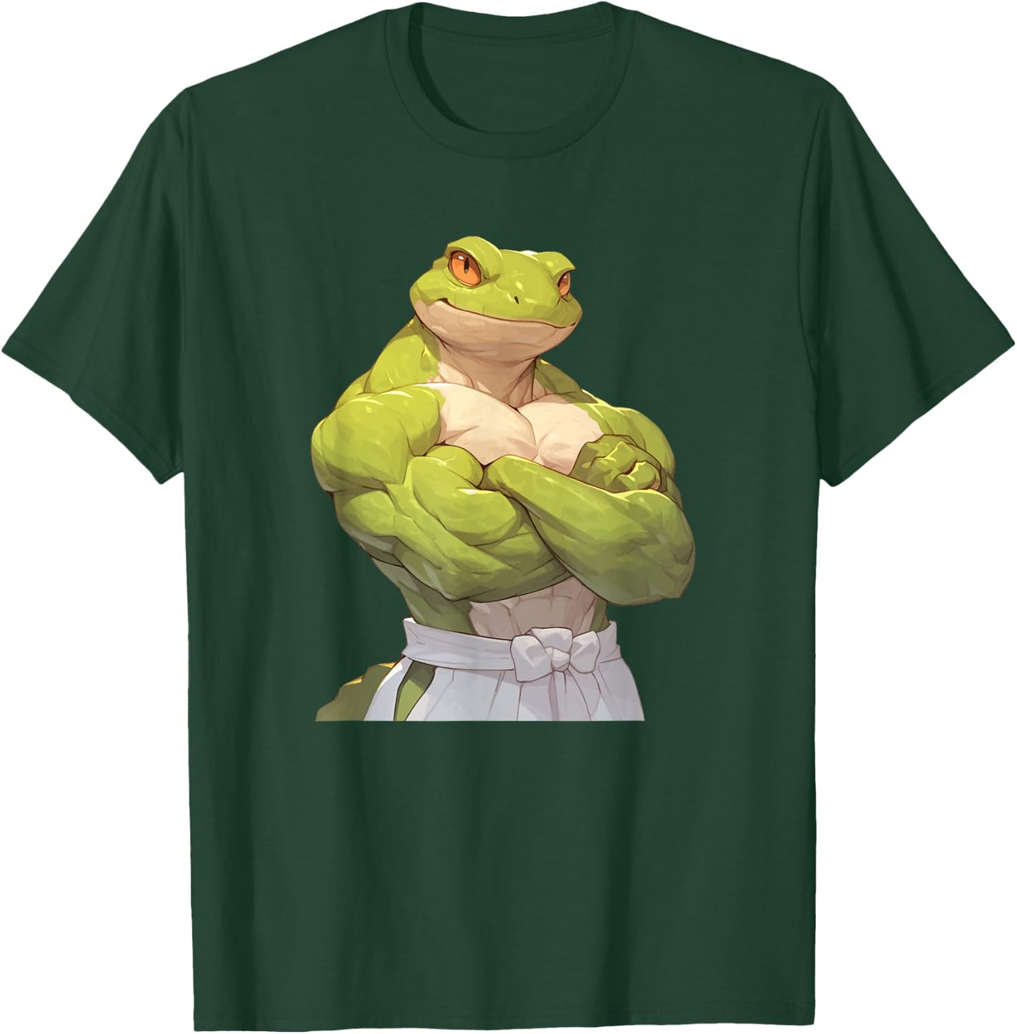 Lizard Bodybuilder Gym Muscles Wieghtlifting Gecko T-Shirt - T-Shirt | Forest