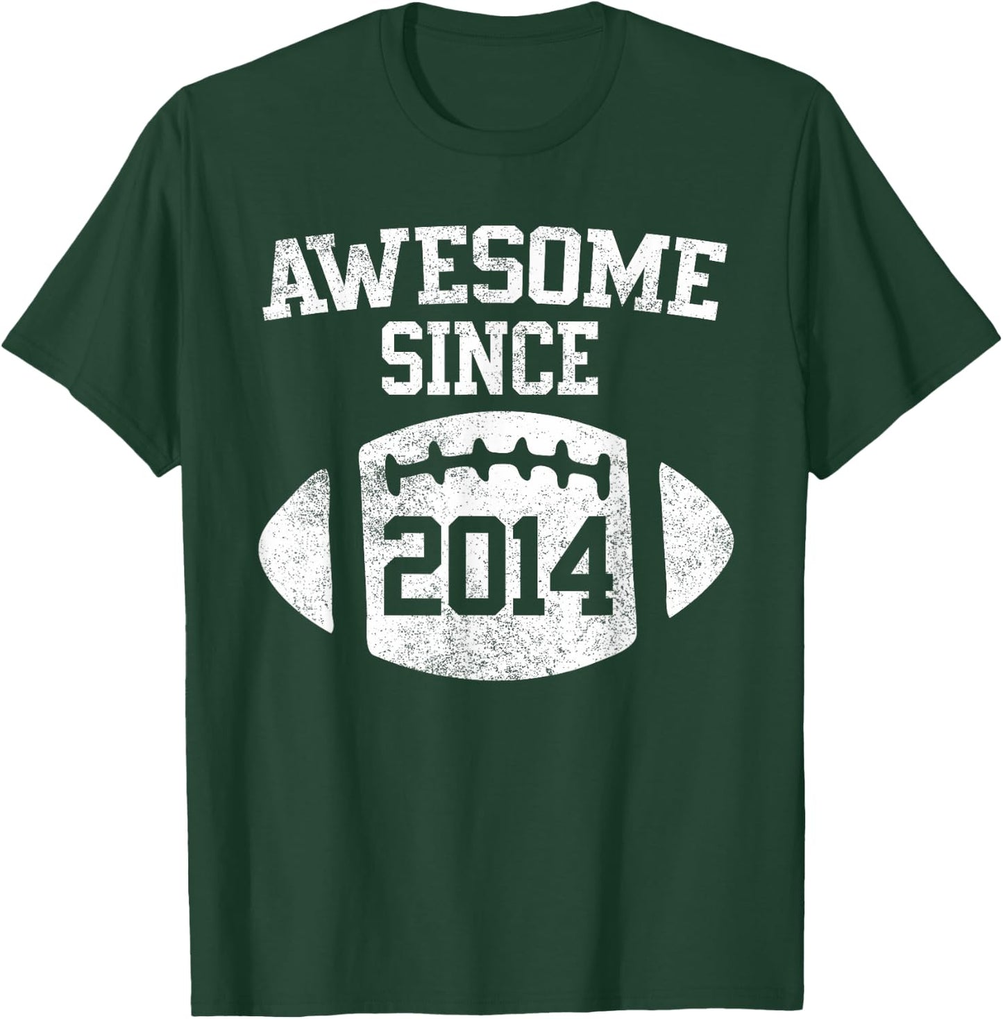 Awesome Since 2014 Football Player T-Shirt - T-Shirt | Forest