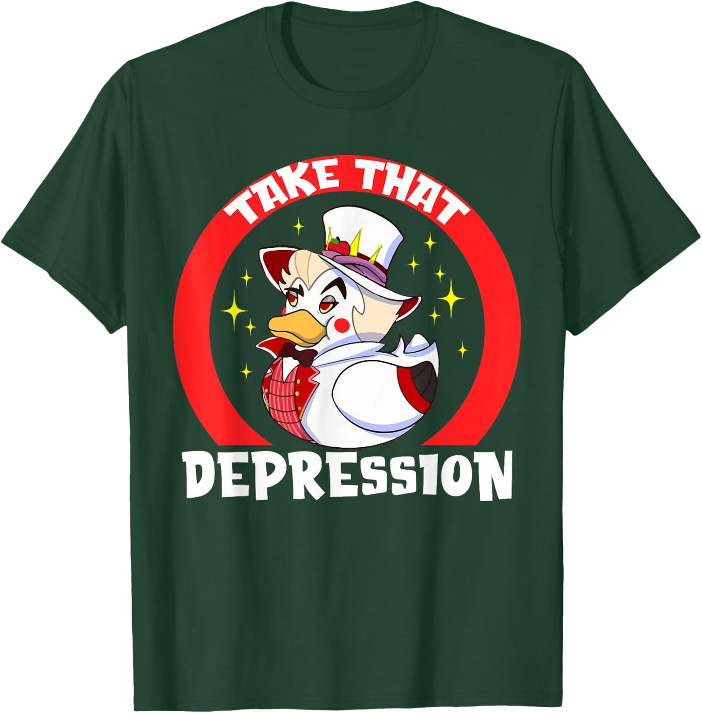 Take That Depression - -Adults, Black, Small T-Shirt - T-Shirt | Forest