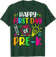 Happy First Day of Pre-k Preschool Back To School Teacher Men Women Girls Kids T-Shirt - T-Shirt | Forest