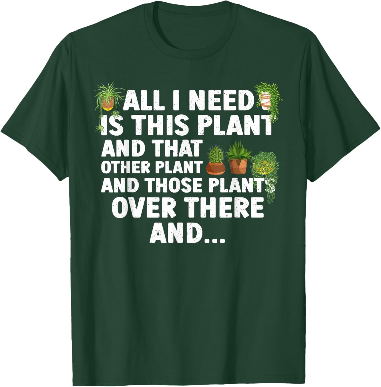 Funny Plant Art Women Gardening Garden Plant Lovers T-Shirt - T-Shirt | Forest