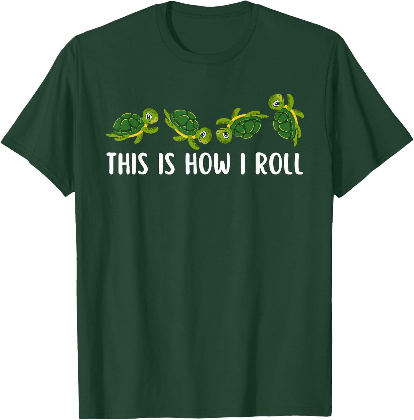 Sea Turtle Lover Kids This Is How I Roll Turtle T-Shirt - T-Shirt | Forest