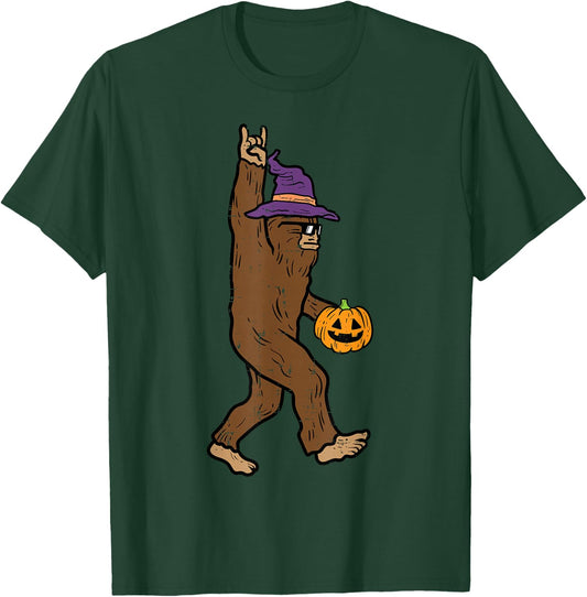 Halloween Bigfoot Rock Sasquatch Rocker Costume Men Boys Kid T-Shirt - T-Shirt | Forest