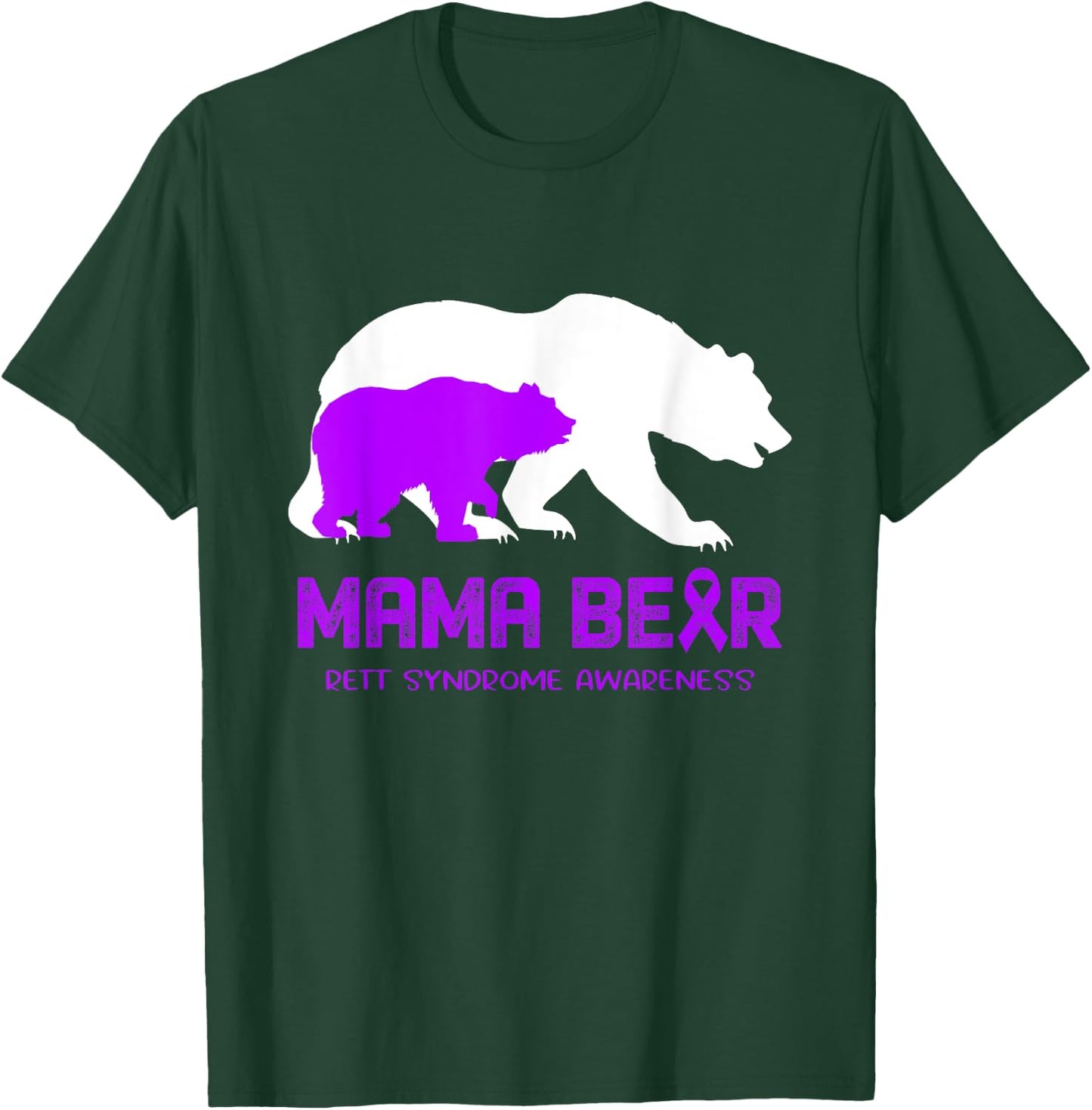 Mama Bear Rett Syndrome Awareness Shirt Men T-Shirt - T-Shirt | Forest