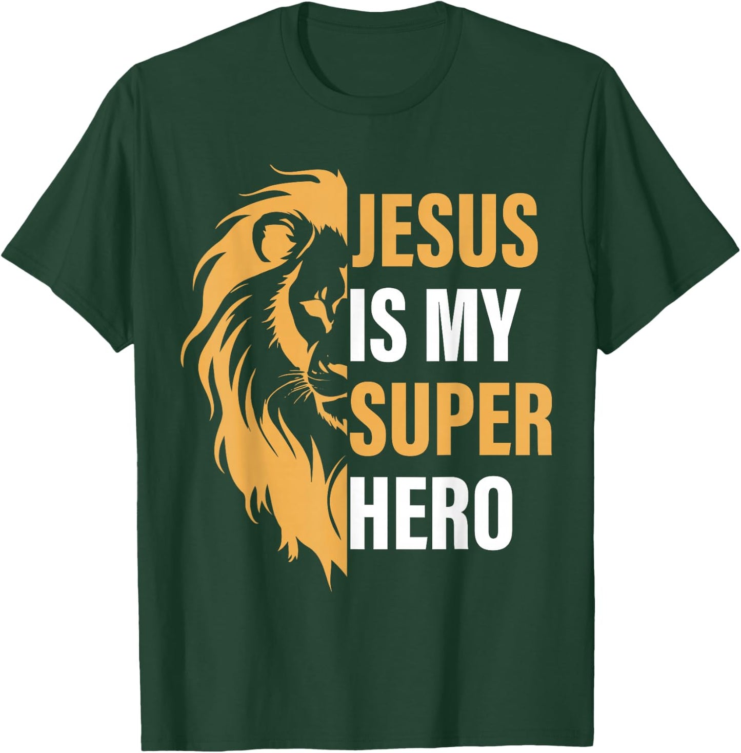 Jesus Is My Superhero Christian Religious T-Shirt - T-Shirt | Forest