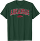 Arkansas Razorbacks Arch Over Black Officially Licensed T-Shirt - T-Shirt | Forest