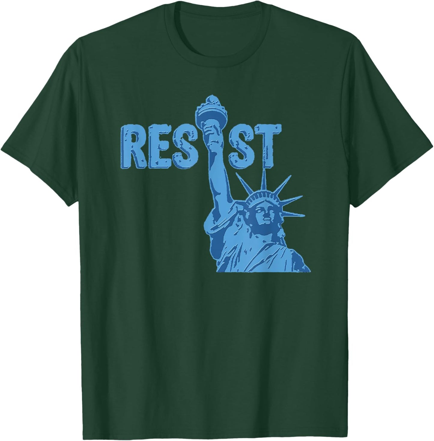 Statue of Liberty Resist Graphic #resist Anti Trump T-Shirt - T-Shirt | Forest