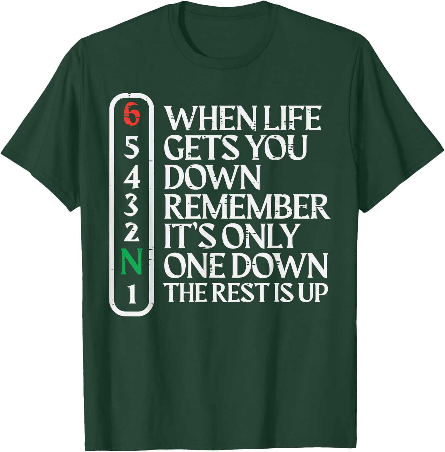 Biker When Life Gets You Down Motorcycle Gear Men Women Kids T-Shirt - T-Shirt | Forest