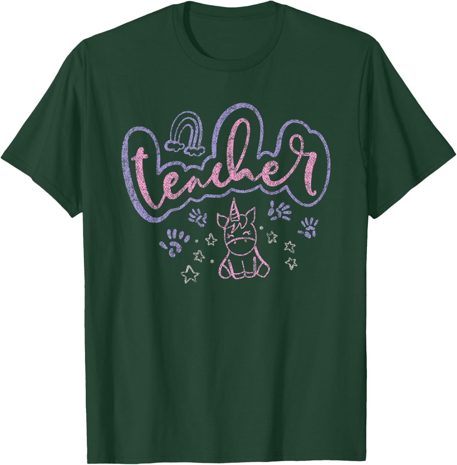Teacher Shirt with Unicorn Women T-Shirt - T-Shirt | Forest