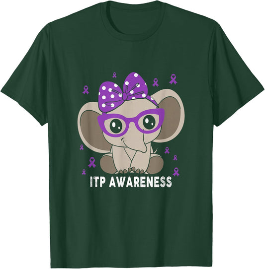 ITP Awareness Butterfly ITP Warrior T-Shirt - T-Shirt | Forest