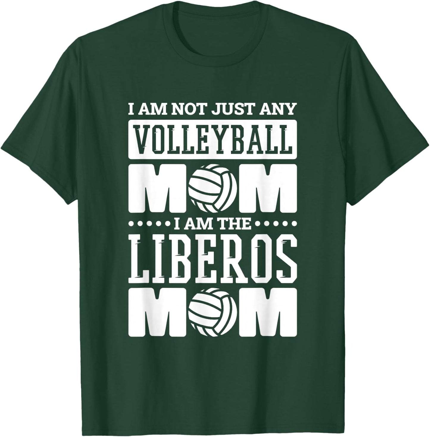 Volleyball Mom Design for Volleyball Libero Mom Mommy T-Shirt - T-Shirt | Forest