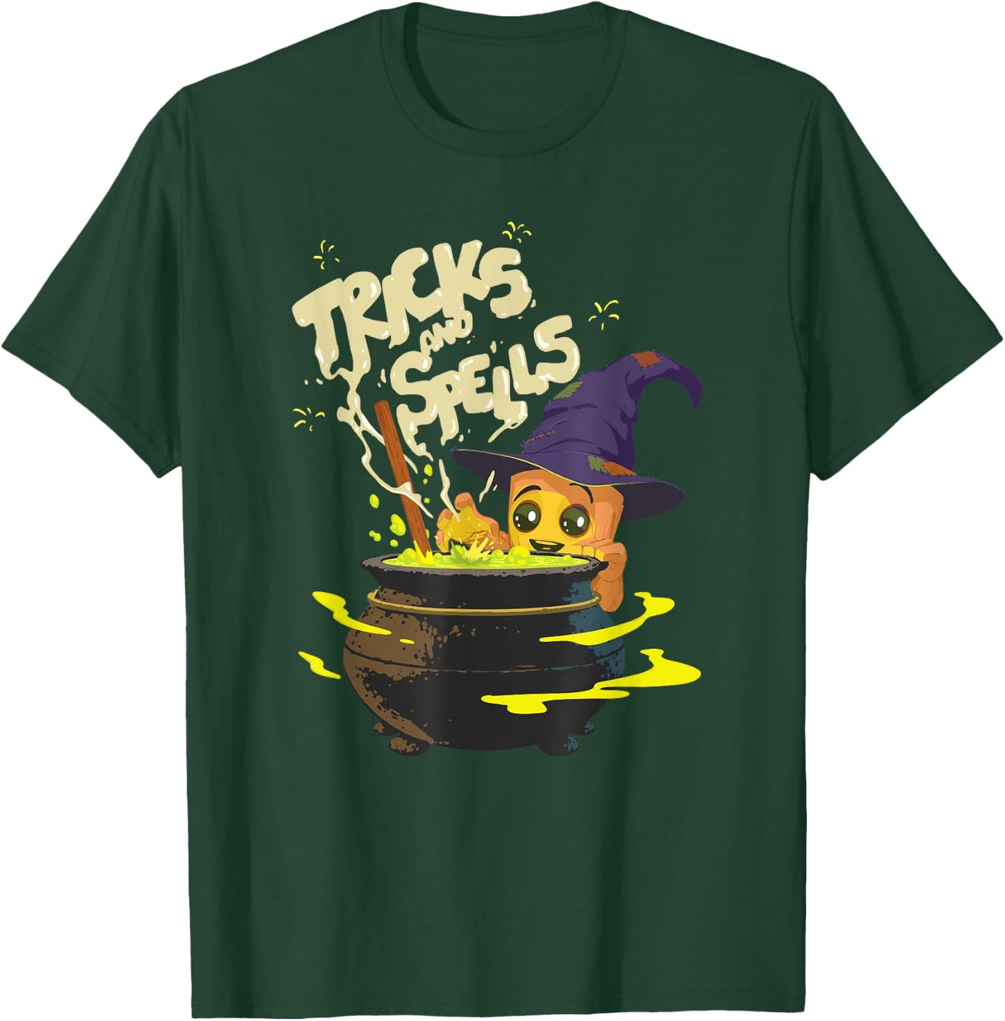 Marvel Baby Groot Witch Costume Halloween Tricks and Spells T-Shirt - T-Shirt | Forest