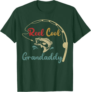 Fisherman Grandaddy Funny Reel Cool Grandaddy Fishing T-Shirt - T-Shirt | Forest