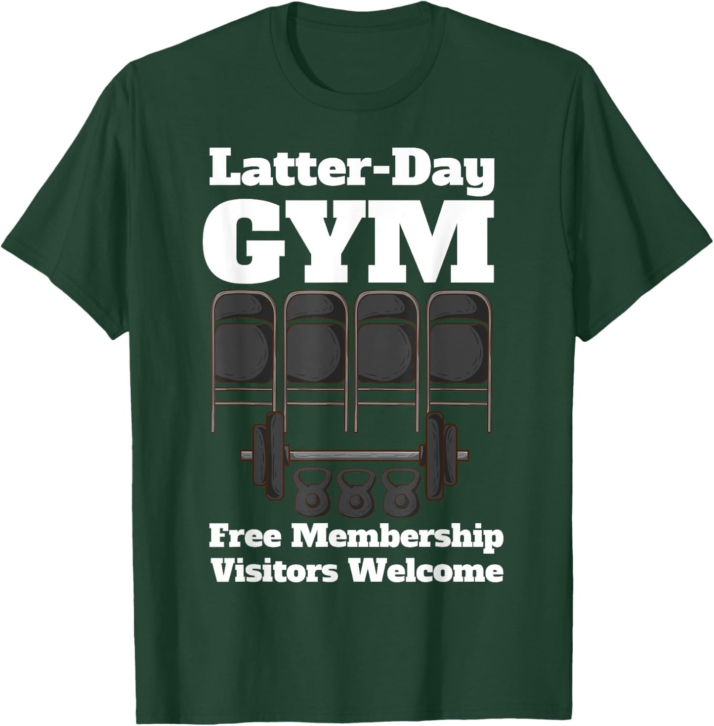 Mormons Gym Latter-Day Gym LDS Missionary T-Shirt - T-Shirt | Forest