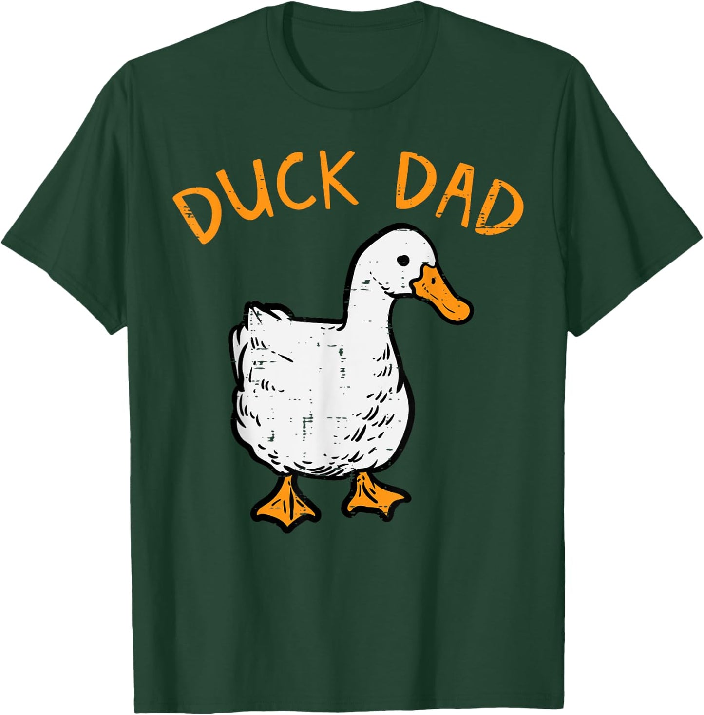 Duck Dad Funny Fathers Day Farmer Hunter Daddy Papa Men T-Shirt - T-Shirt | Forest