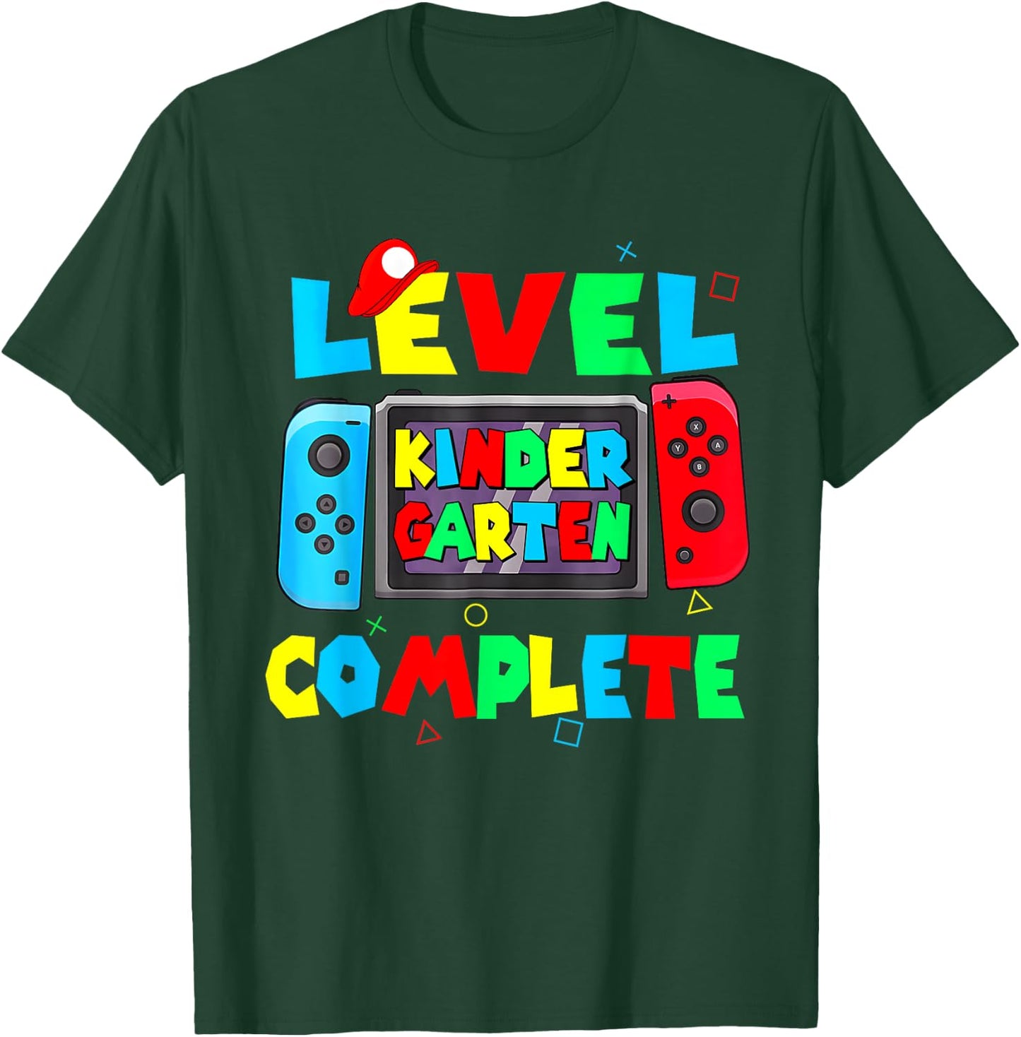 Level Kindergarten complete last day of school video game T-Shirt - T-Shirt | Forest