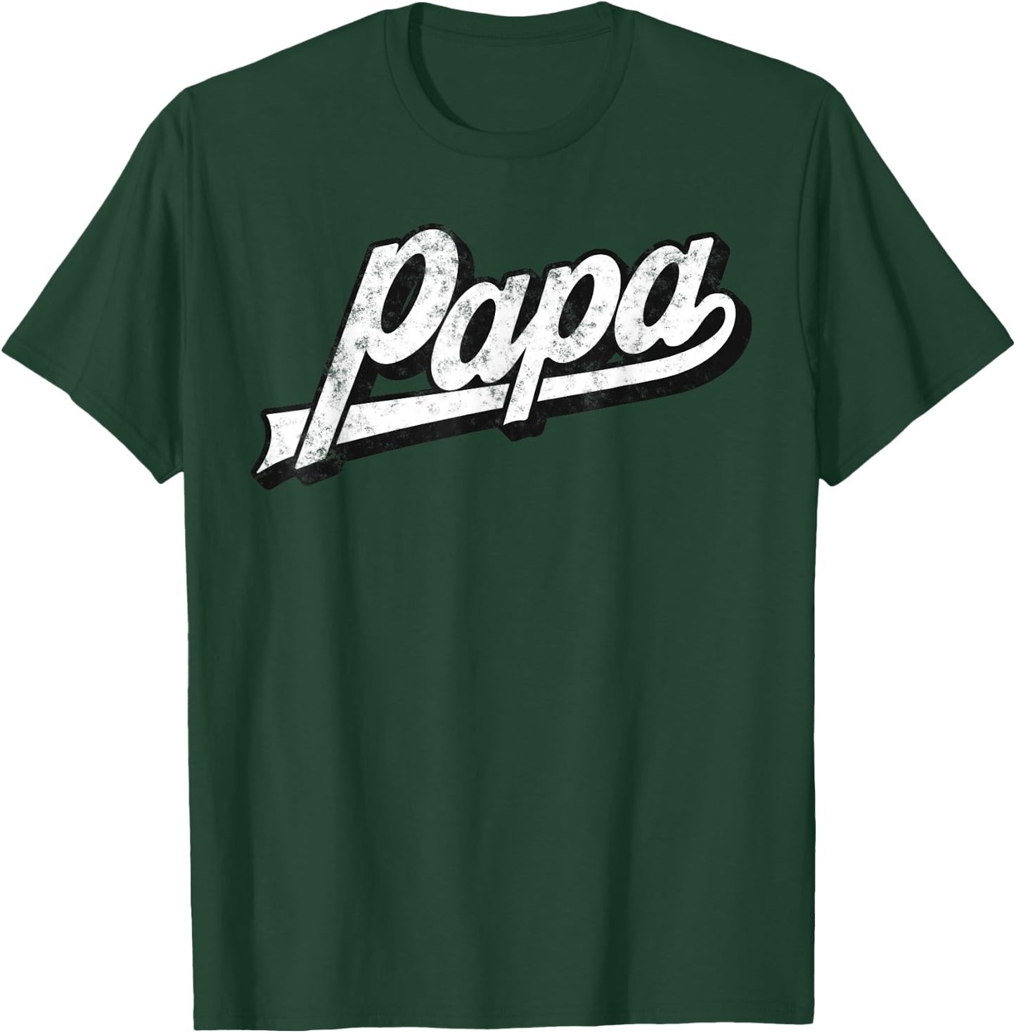 Papa Retro Style Birthday Father’s Day From Wife Daughter T-Shirt - T-Shirt | Forest