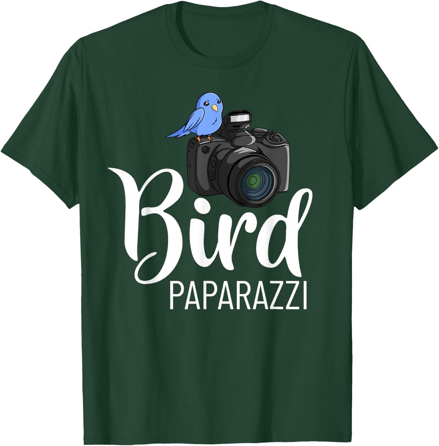 Bird Photography Lens Camera Photographer T-Shirt - T-Shirt | Forest