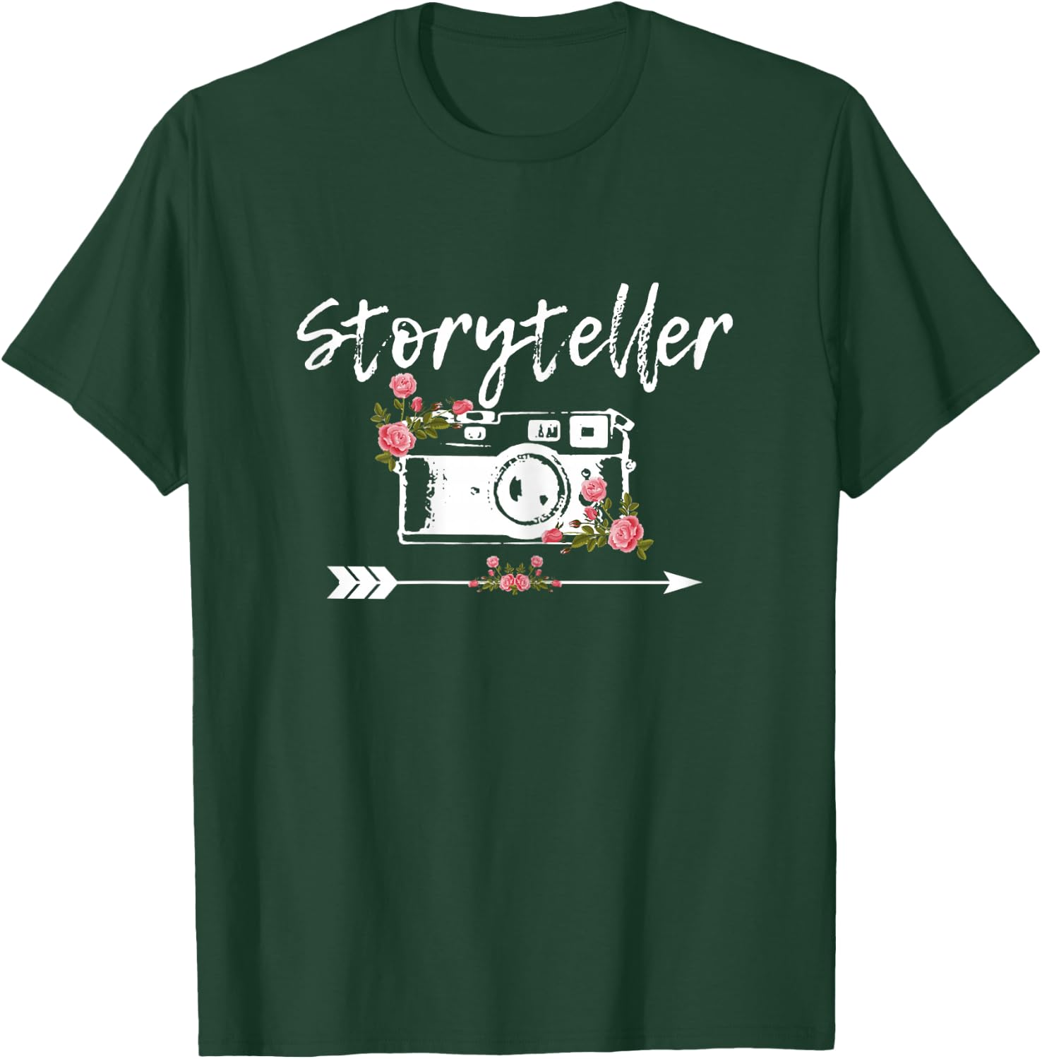 Photographer Vintage Camera Storyteller Photography Gift T-Shirt - T-Shirt | Forest