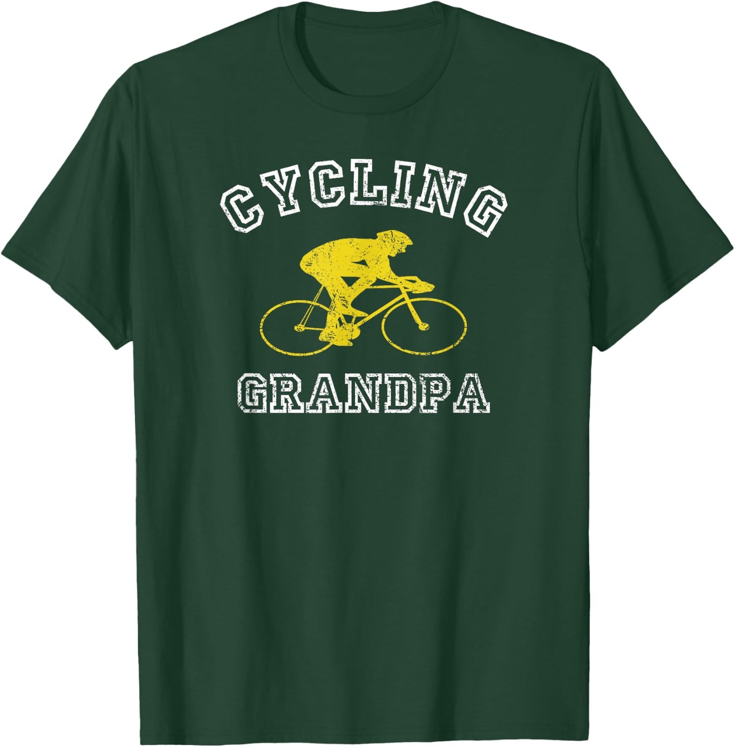 Cycling Grandpa Gift Grand dad Cyclist T-Shirt - T-Shirt | Forest