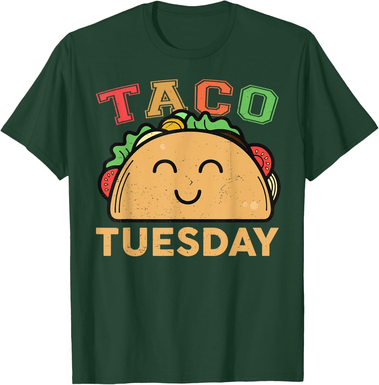 Taco-Shirt Kids Toddler Baby Taco Tuesday Women Men Funny T-Shirt - T-Shirt | Forest