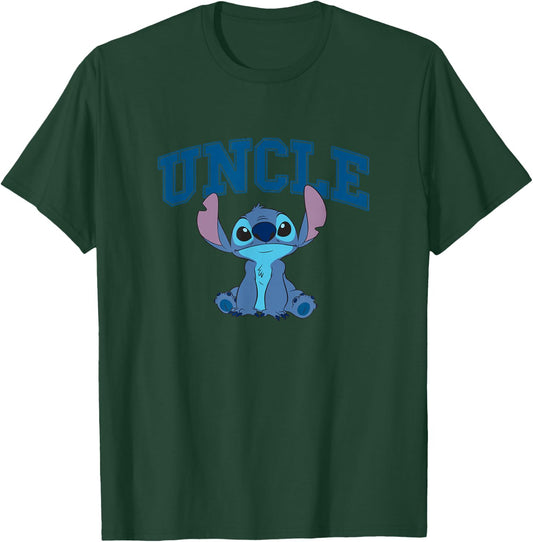 Disney Lilo & Stitch Uncle Sitting Stitch Father's Day T-Shirt - T-Shirt | Forest