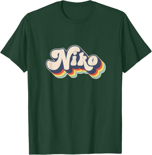 Niko Name Personalized Surname First Name Niko T-Shirt - T-Shirt | Forest