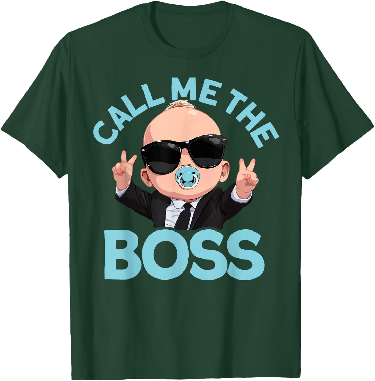 Baby Boss "Call Me Boss" Like A Boss Kids T-Shirt - T-Shirt | Forest