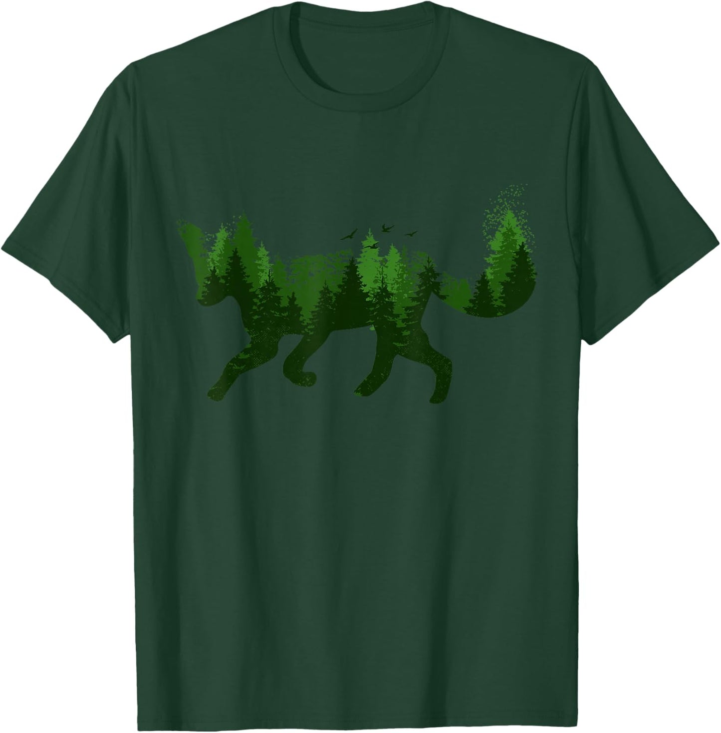 Fox Nature Forest Camping Hiking Hunter Outdoor Gift T-Shirt - T-Shirt | Forest