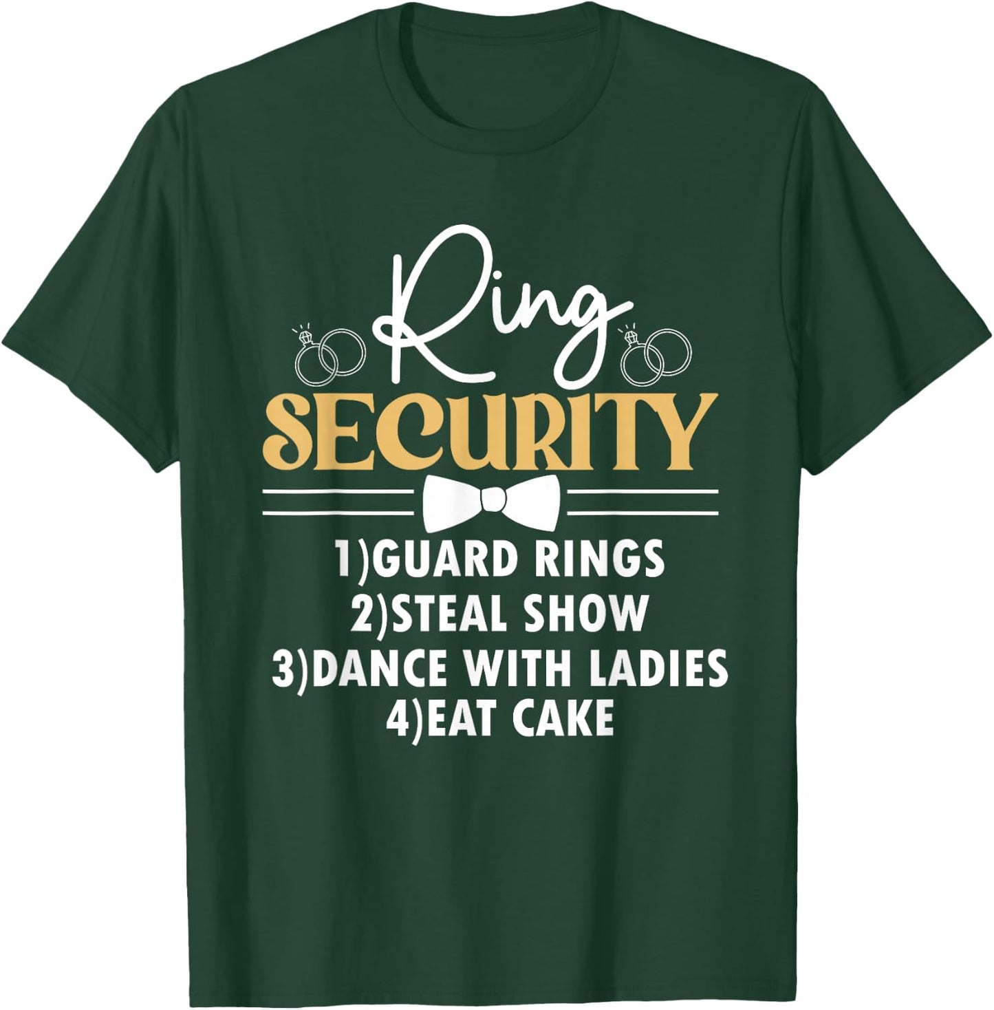 Kids Ring Security Ring Bearer Boys Wedding Party Marriage T-Shirt - T-Shirt | Forest