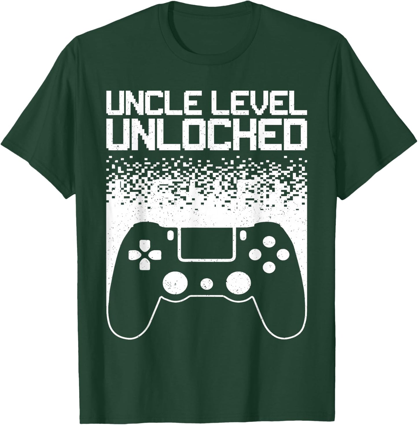 Funny Uncle Art Dad Gaming Promoted Uncle Gamer T-Shirt - T-Shirt | Forest