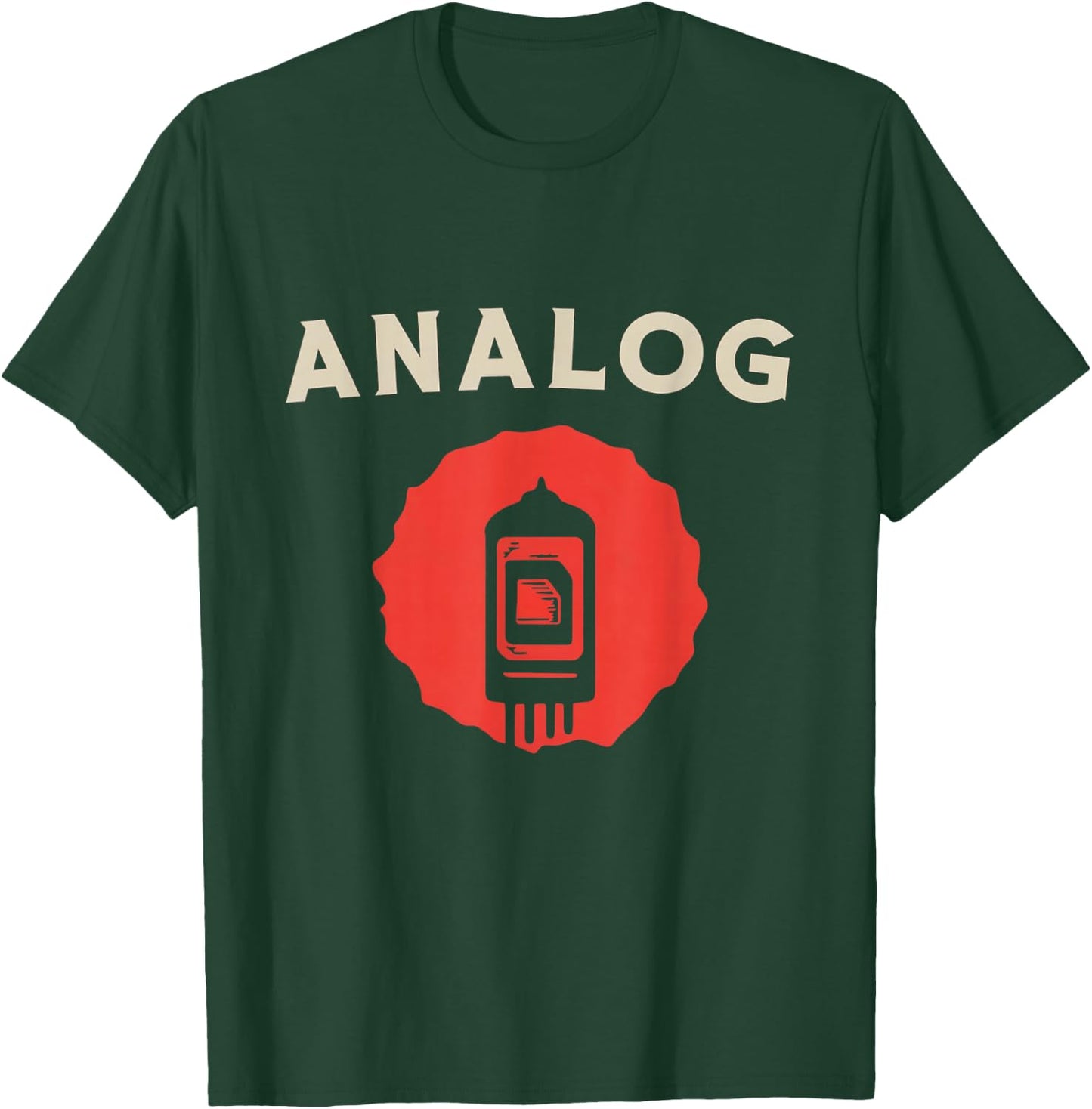 Vintage Vacuum Tube Analog Retro Amplifier Valve Amp Music T-Shirt - T-Shirt | Forest