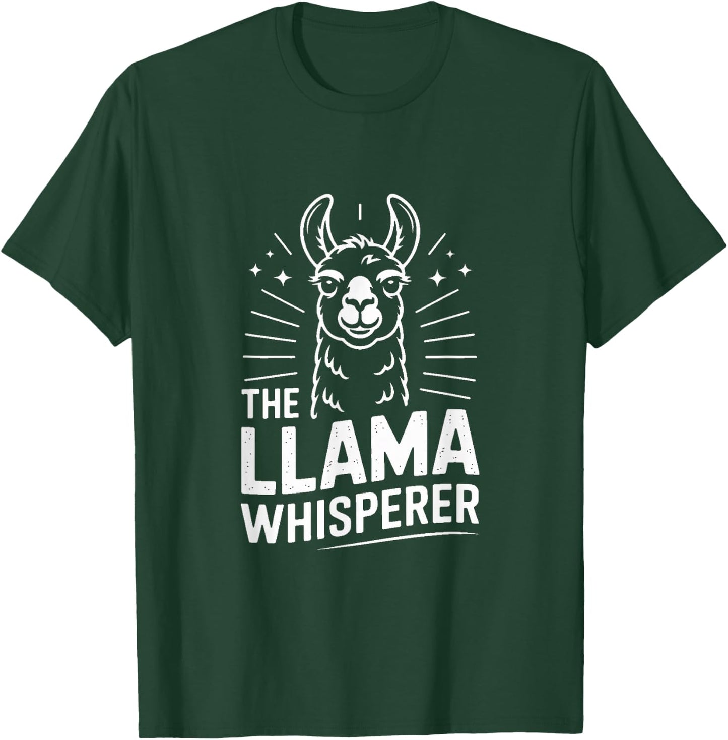 The Llama Whisperer Funny Llama Lover Humor T-Shirt - T-Shirt | Forest