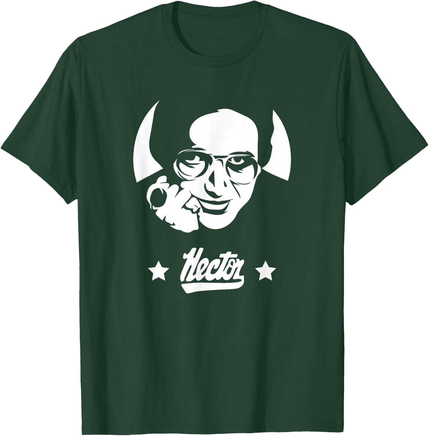 SalsaMe Hector Lavoe El Cantante de Los Cantantes -Adults Black Cotton Polyester Short Sleeve Classic Fit T-Shirt - T-Shirt | Forest