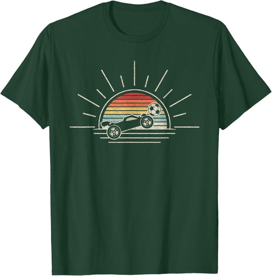 Retro Vintage Rocket Soccer Car T-Shirt - T-Shirt | Forest