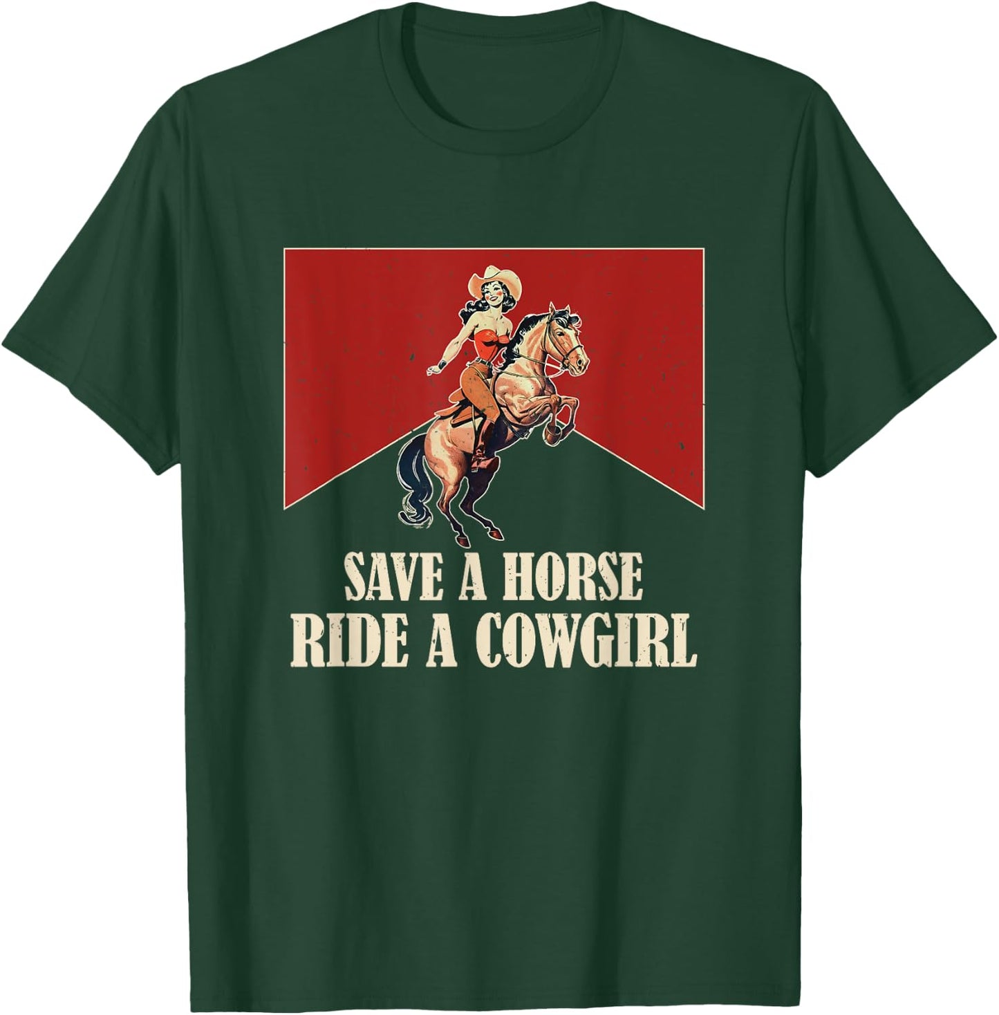 Lesbian Subtle WLW Ride A Cowgirl Queer Gay Pride Month T-Shirt - T-Shirt | Forest